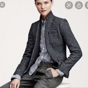 JCrew Regent Houndstooth Wool Blazer
